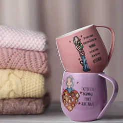 Krus 40 cl bestemor rosa