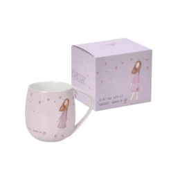 Krus 40 cl kjærlighet lys rosa