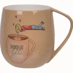 Krus 40 cl lykke lys brun