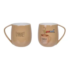 Krus 40 cl lykke lys brun