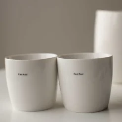 Krus farmor 30 cl hvit