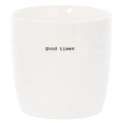 Krus good times 30 cl hvit