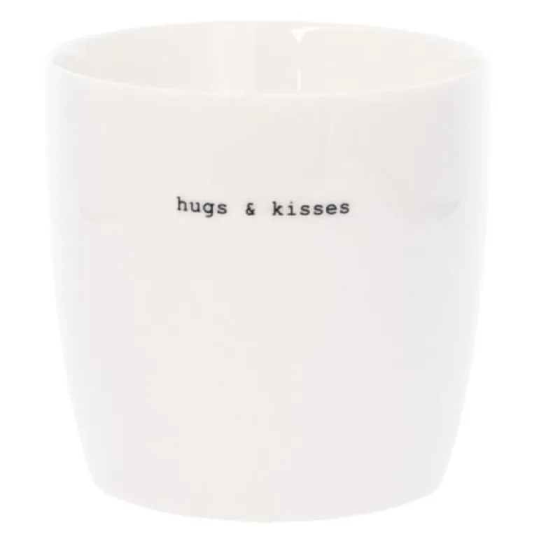 Krus hugs and kisses 30 cl hvit