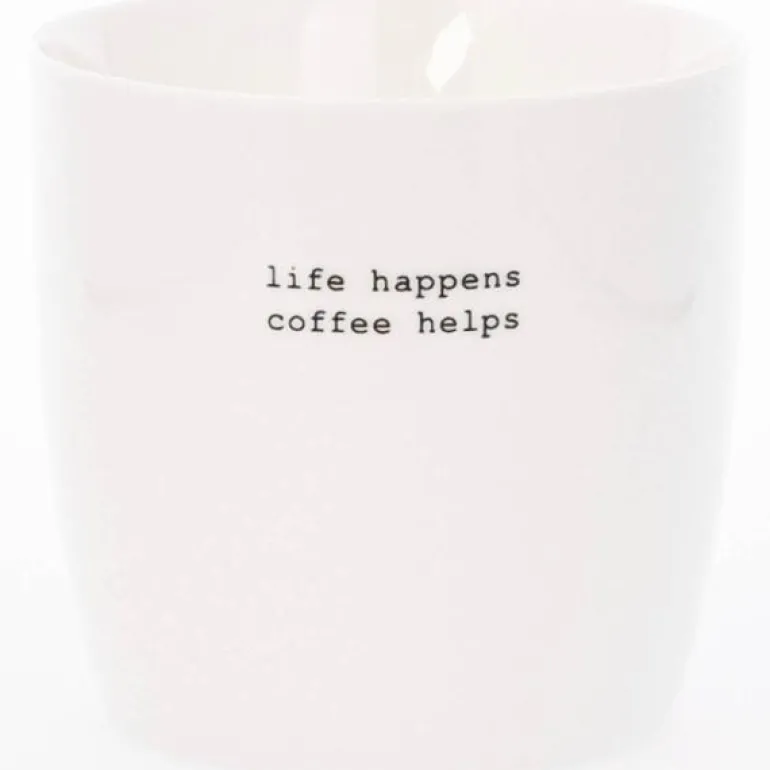 Krus life happens 30 cl hvit