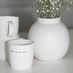 Krus livet er best på hytta 30 cl hvit