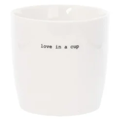 Krus love in a cup 30 cl hvit