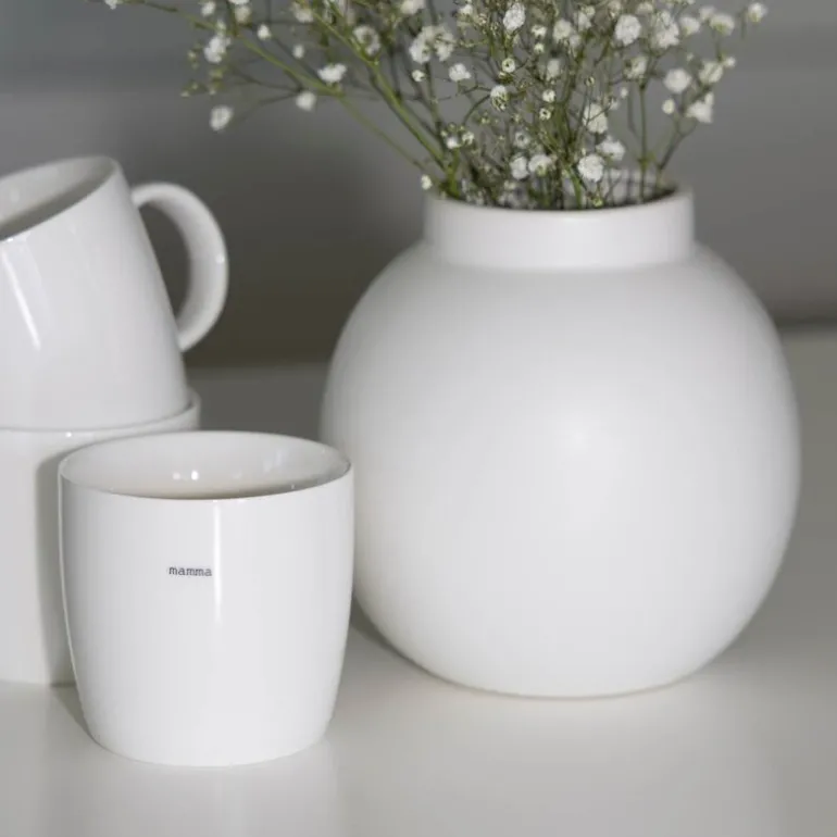 Krus mamma 30 cl hvit