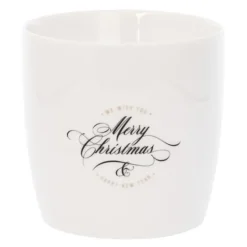 Krus merry christmas 30 cl hvit
