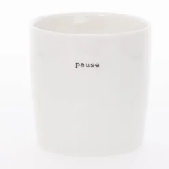 Krus mini pause 10 cl hvit