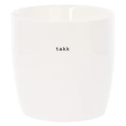 Krus takk 30 cl hvit