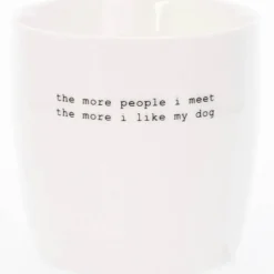 Krus the more people I meet 30 cl hvit