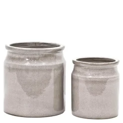 KrusXL blomsterkrukke 17/22 cm 2 stk grå