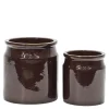 KrusXL blomsterkrukke 17/22 cm 2 stk mørk brun