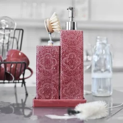 Kub Orient såpepumpe 6x25 cm vinrød