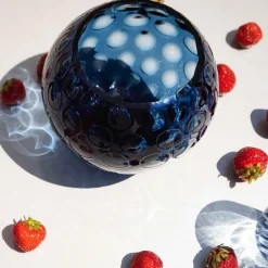 Kugel vase 18 cm royal blå