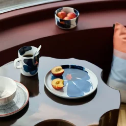 Kukat Puhkeavat skål 30 cl hvit/svart