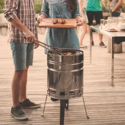 Kullgrill i rustfritt stål