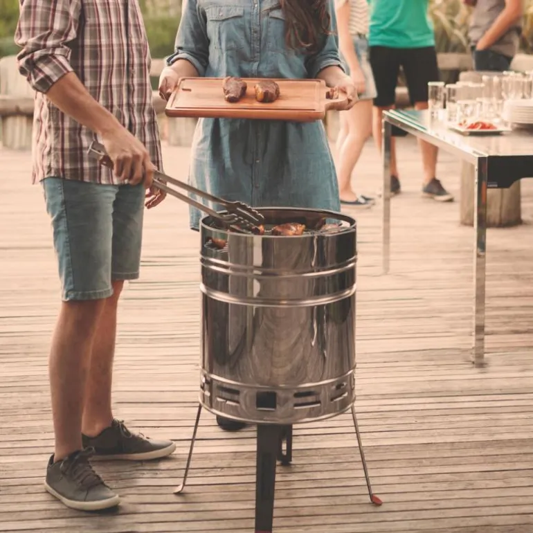 Kullgrill i rustfritt stål