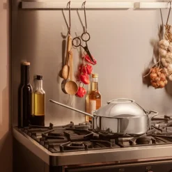 Kuppellokk 24 cm rustfritt stål