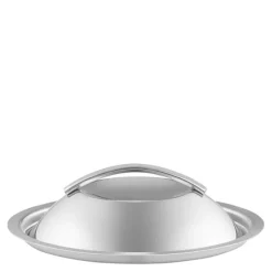 Kuppellokk 16 cm rustfritt stål børstet stål