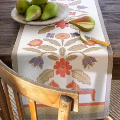 Kurbitsblom løper 35x120 cm