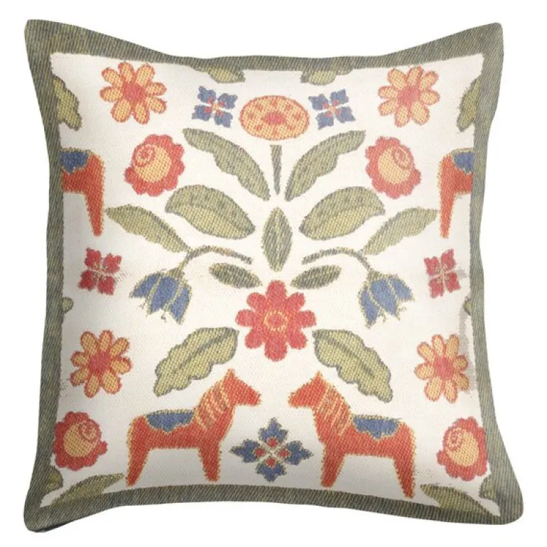 Kurbitsblom putetrekk 40x40 cm