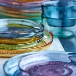 Kusintha glasstallerken 18 cm grønn