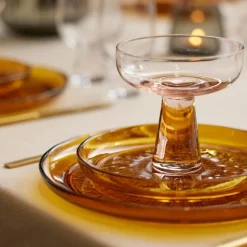 Kusintha glasstallerken 18 cm amber