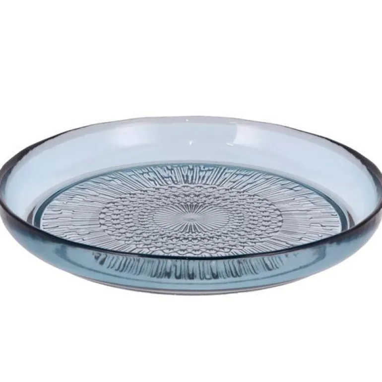 Kusintha glasstallerken 18 cm blå