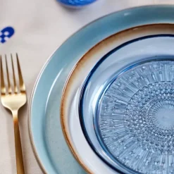 Kusintha glasstallerken 18 cm blå