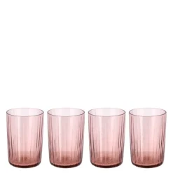 Kusintha vannglass 28 cl 4 stk pink