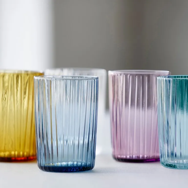 Kusintha vannglass 28 cl 4 stk pink