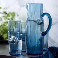 Kusintha vannglass 28 cl 4 stk blå