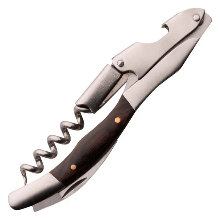 Kypare korketrekker med trehåndtak 12,5 cm