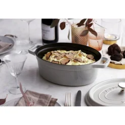 La Cocotte oval gryte 31 cm 5,5L hvit