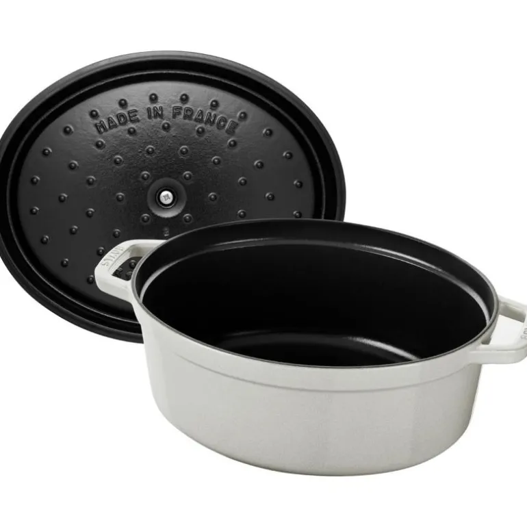 La Cocotte oval gryte 29 cm 4,2L hvit