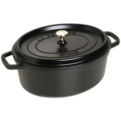 La Cocotte oval gryte 31 cm 5,5L svart
