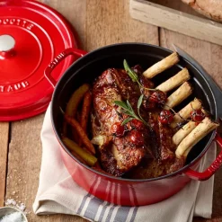 La Cocotte rund gryte 26 cm 5,2L rød