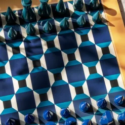 Lacquered sjakksett athena spill