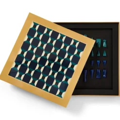 Lacquered sjakksett athena spill