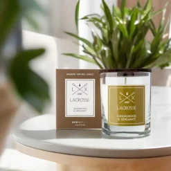 Lacrosse duftlys 200g sandalwood & bergamot