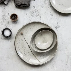 Lake tallerken 12,5x11 cm grå