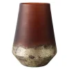 Lana vase 26 cm brun/gull