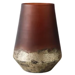 Lana vase 26 cm brun/gull