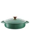 Lav støpejernsgryte 28 cm 2,5L grønn