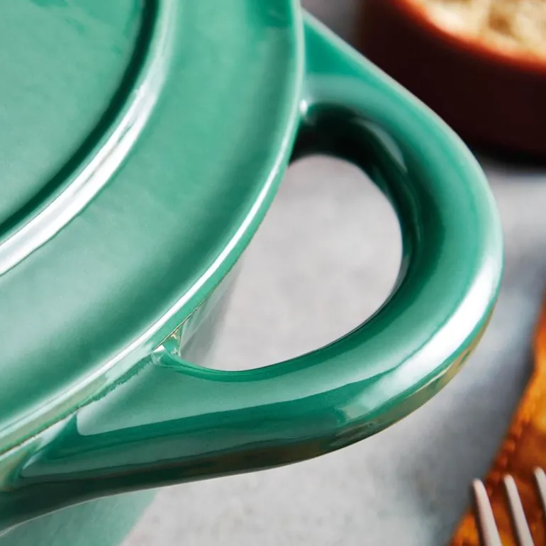 Lav støpejernsgryte 28 cm 2,5L grønn