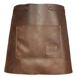 Leather forkle kort 65x40 cm brun