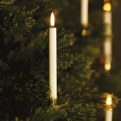 LED juletrelys m/holder 14x1,3 cm 4 stk nordic white