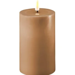 LED kubbelys 7,5×12,5 cm caramel