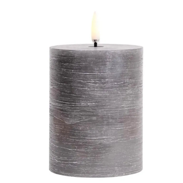 LED kubbelys 20 cm grå